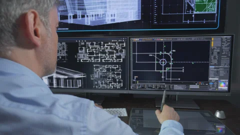 Graphic Designer Working  動画素材 202135223