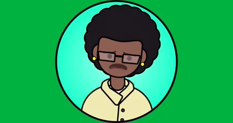 Graphic designers adding avatar with glasses or earrings or coat on transparent Stock Footage 317595059