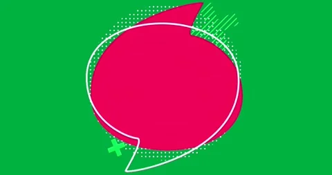 Graphic designers combining speech bubbles with neon bars, dotted circle on Stock Footage 317526888