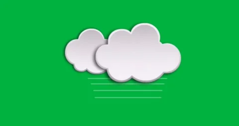 Graphic designers creating overlapping clouds with layered bars on transparent Stock Footage 317595479