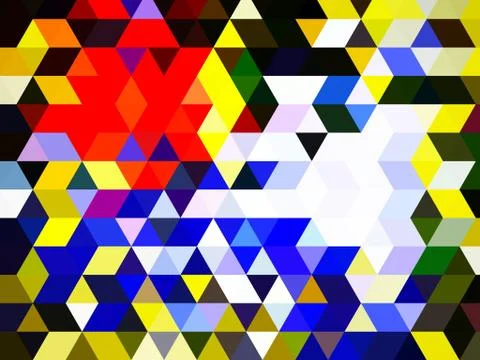 Graphic designing pattern of colorful squares and rectangles Stock Illustration