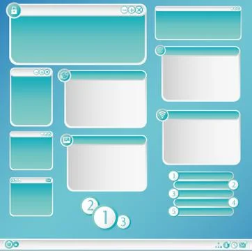 Graphic dialog box Stock Illustration