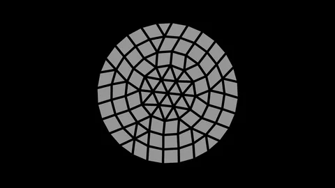 Graphic drawing in black and white with stroboscopic and hypnotic effect. 스톡 동영상 119930287