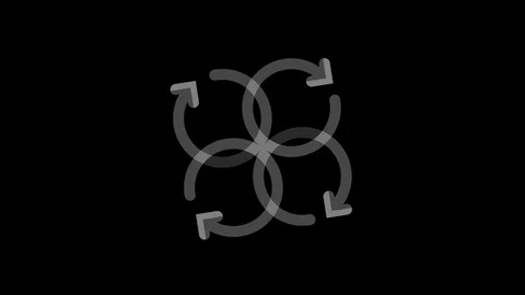 Graphic drawing in black and white with stroboscopic and hypnotic effect. Stock Footage 120350459