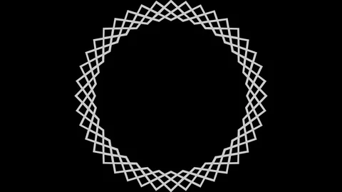 Graphic drawing in black and white with stroboscopic and hypnotic effect. 스톡 동영상 120941198