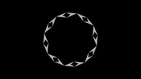 Graphic drawing in black and white with stroboscopic and hypnotic effect. Stock Footage 121953852