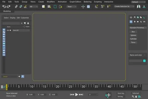 Graphic editor interface background. An editing and drawing toolbar Stock Illustration