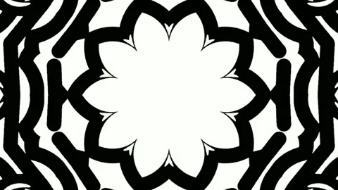 Graphic effect with the formation of different elements from the center of Stock Footage 133021668