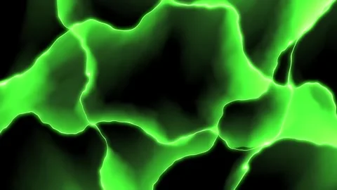 Graphic effect of moving green plasma Video stock 241104525