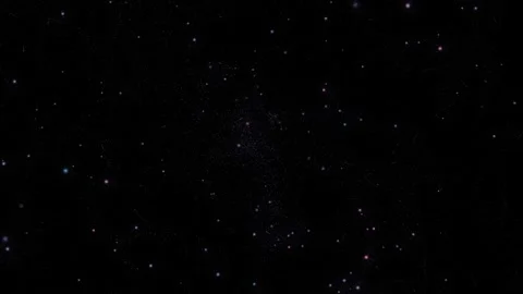 Graphic effect of particles rotating in space Video stock 241104497