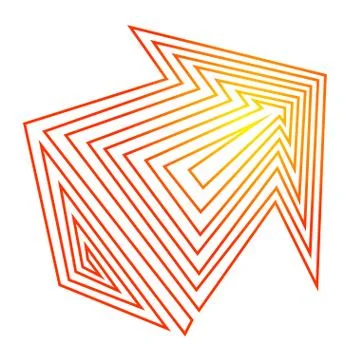 Graphic element arrow Stock Illustration