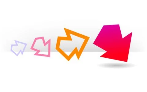 Graphic element arrow Stock Illustration