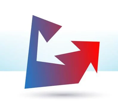 Graphic element arrow Stock Illustration