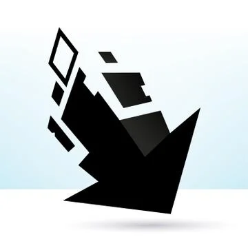 Graphic element arrow Stock Illustration