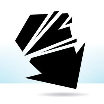 Graphic element arrow Stock Illustration