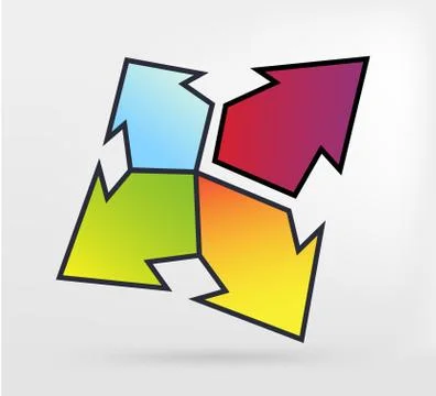 Graphic element arrow Ilustração Stock