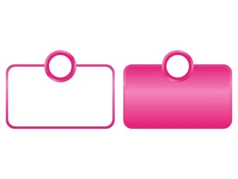 A Graphic Element for Highlighting Key Features, Menu Items, or Important T.. Stock Illustration