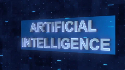 Graphic elements and Artificial intelligence Stock Footage 280109665