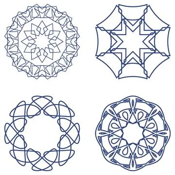 Graphic elements Collection of different graphic elements for design. Copy... Stock Photos