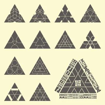 Graphic elements Collection of different graphic elements for design. Copy... Stock Photos