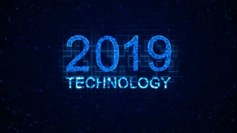 Graphic elements on a information technology background. Stock Footage 97932417