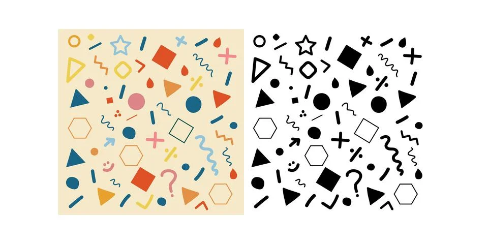 Graphic Elements Set Stock Illustration