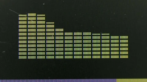 Graphic Equalizer Display Stock Footage 72646262