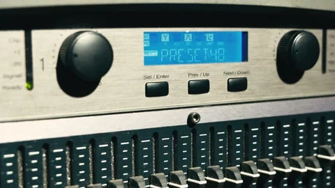 The graphic equalizer Stock Footage 165135096