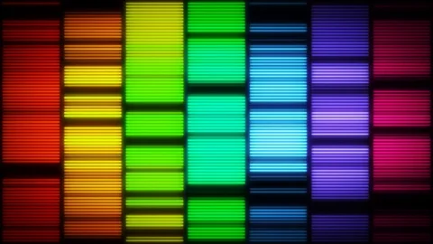 Graphic Equalizer With Glow Bars Background Vj Loop Stock Footage 120839068