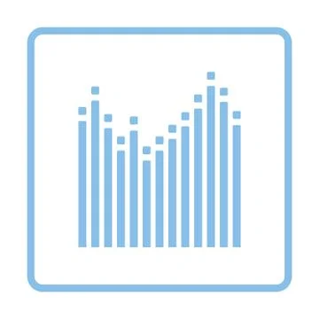 Graphic equalizer icon Stock Illustration