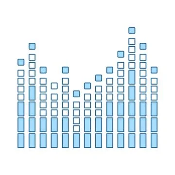 Graphic Equalizer Icon Stock Illustration