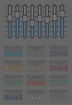 Graphic equalizer Stock Illustration