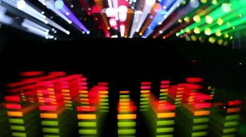 Graphic equalizer music hifi disco electronics technology Stock Footage 22824777