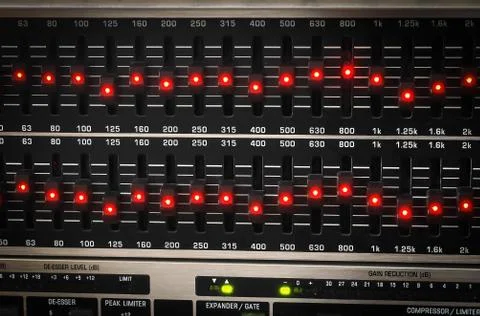 Graphic equalizer Stock Photos