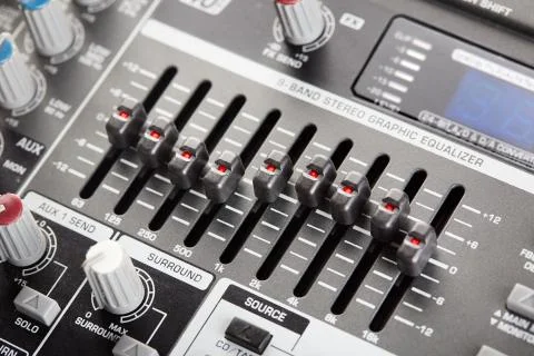 Graphic equalizer Stock Photos