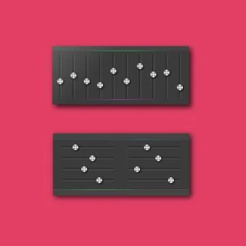 Graphic equalizer with a set of sliders, vector illustration. イラスト素材