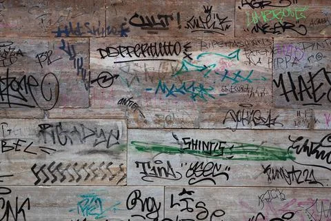 Graphic expression in an urban environment Stock Photos