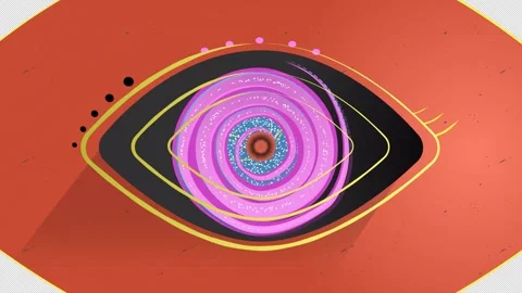 Graphic Eye Transitions Video stock 288199943