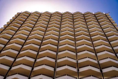 Graphic facade of building Stock Photos