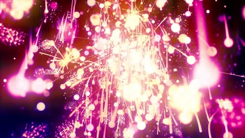 Graphic Fireworks Stock-Footage 165172106