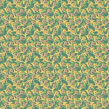 Graphic  fish shape  seamless pattern 스톡 일러스트