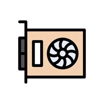 Graphic flat color icon Stock-Illustration