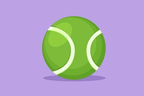 Graphic flat design drawing stylized tennis balls icon, logo, symbol. Tenni.. Stock Illustration