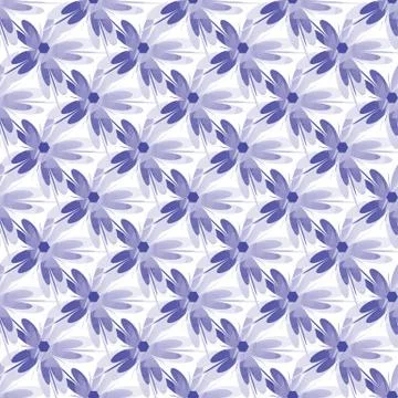 Graphic flower pattern illustration. Geometric floral oriental seamless pattern. Stock Illustration