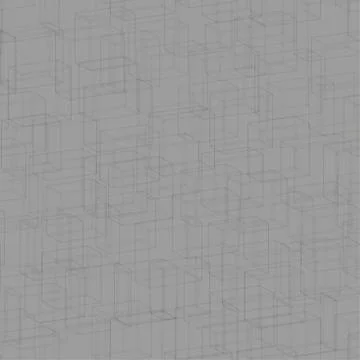 Graphic Gray Tiles Seamless Pattern, 3D Illustration Stock Illustration