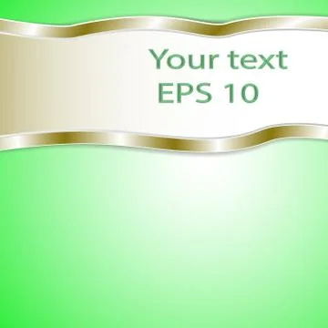 Graphic green background for text and message Stock Illustration