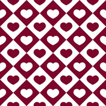 Graphic Hearts Pattern Stock Illustration