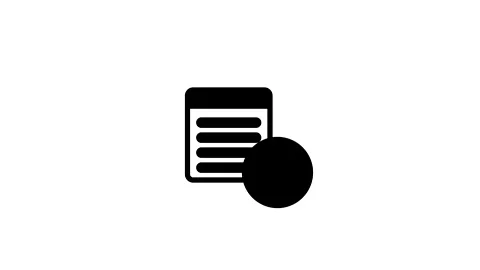 Graphic icon animation of a document with plus symbol Stock Footage 346539912