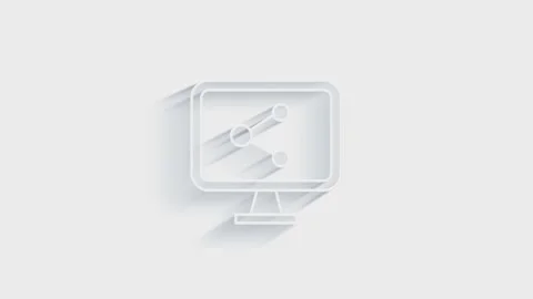 Graphic icon isolated on white background. Accounting symbol. Business 動画素材 151526176