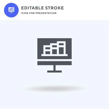 Graphic icon vector, filled flat sign, solid pictogram isolated on white, log Stock Illustration